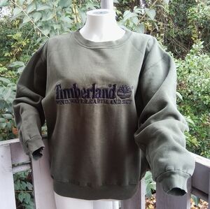 Timberland Olive Green Crew Neck Sweater
